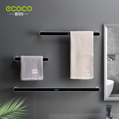 ECOCO Towel Rack Towels Organizer Wall-Mounted Rack Punch Free  for Home Towel Cabinet PlasticTowel Shelf Bathroom Supplie ► Photo 1/6