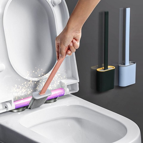 Hanging Toilet Brush Cleaner With Long Handle Corner Gap Brushes Bathroom  Cleaning Brush Toilet Curve Brush Bathroom Accessories - AliExpress