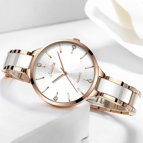 SUNKTA Woman Watches Rose Gold Top Brand Gift Luxury Watch Women Quartz Waterproof Women's Wristwatch Ladies Girl Watches Clock ► Photo 1/6