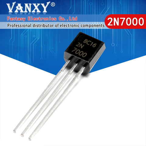 20PCS 2N7000 TO92 Small Signal MOSFET 200 mAmps, 60 Volts N-Channel TO-92 Original and new ► Photo 1/4