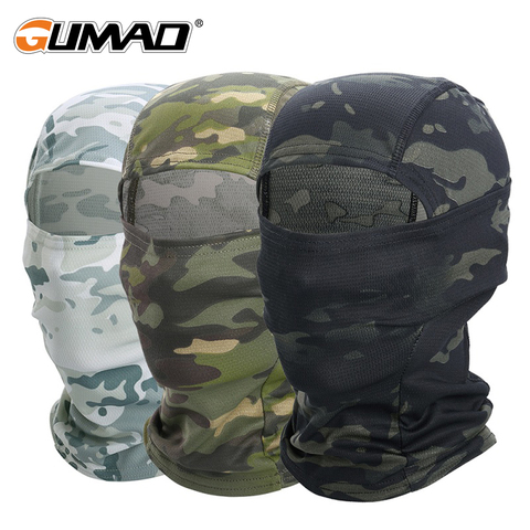 Multicam CP Camouflage Balaclava Full Face Scarf Wargame Cycling Hunting Army Bike Military Helmet Liner Tactical Airsoft Cap ► Photo 1/6