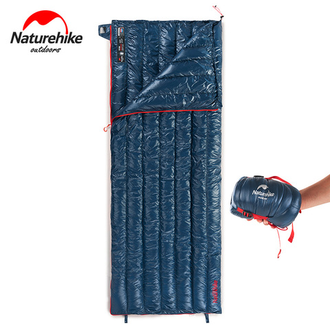 Naturehike CW290 Ultralight Envelope Type Sleeping Bag Goose Down Lazy Bag Camping Sleeping Bags 610g NH17Y011-R ► Photo 1/6