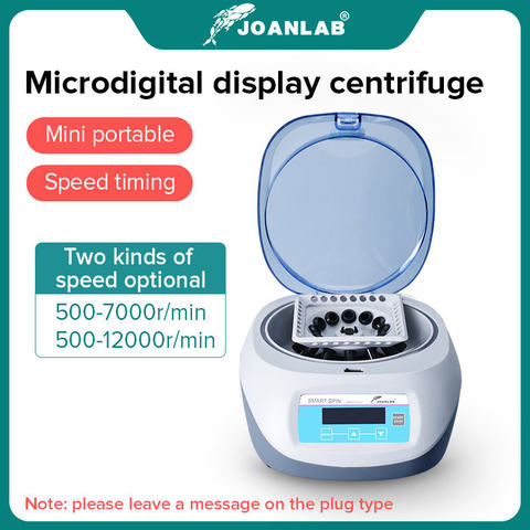 Pcr Micro Centrifuge Machine Digital High-speed Prp Centrifuge Lab 7000rpm 12000rpm 0.2/0.5/1.5/2ml Centrifuge Tube 110v To 220v ► Photo 1/6