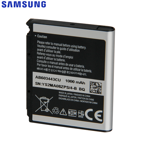 Replacement Samsung Battery For Galaxy S5230C F488E G808E L870 W159 S7520u GT-S5233 G800 S5230 F539 AB603443CU AB603443CE/CC ► Photo 1/6