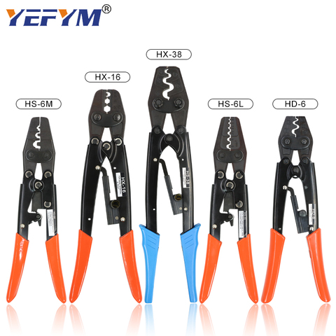 YEFYM Crimping tools pliers for non-insulated terminals Japanese style Self-locking capacity 0.5mm2-38mm2 electrical hand tools ► Photo 1/6