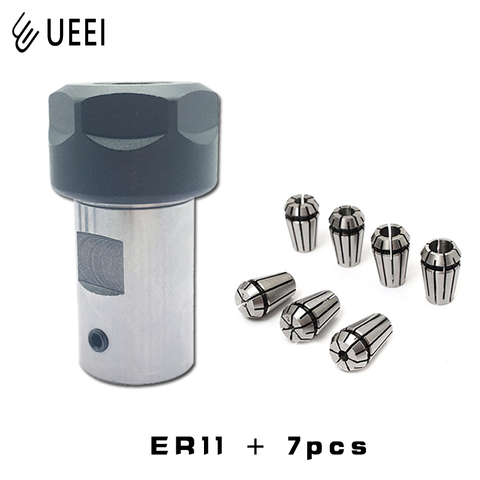 7pcs High Carbon Steel ER11 Spring Collet 1/2/3/4/5/6/7mm with ER11Motor Shaft For CNC Engraving Machine Lathe Mill Tool ► Photo 1/5
