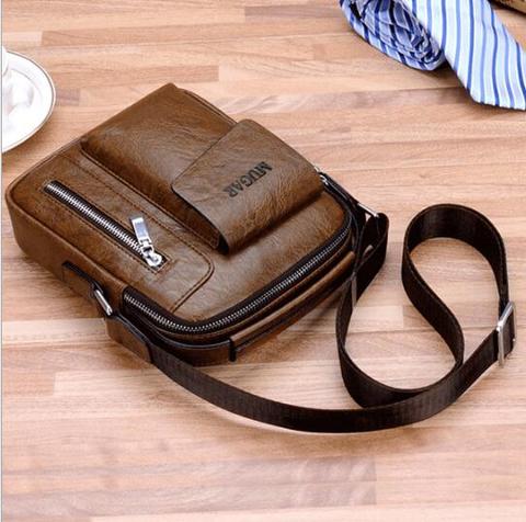 Men's bag mini shoulder bag male messenger bag business briefcase casual bag retro small bag ► Photo 1/6