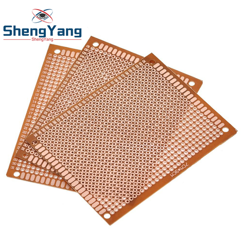 10pcs 7x9 7*9cm Single Side Prototype PCB Breadboard Universal Board Experimental Bakelite Copper Plate Circuirt Board Yellow ► Photo 1/6