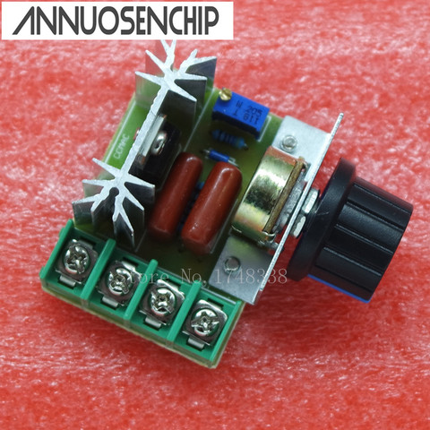 AC 220V 2000W SCR Voltage Regulator Dimming Dimmers Speed Controller Thermostat Electronic Voltage Regulator Module ► Photo 1/5