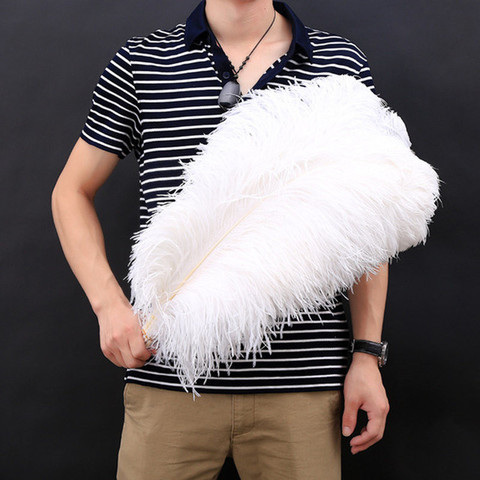 Wholesale 15-70CM Natural white feathers ostrich plumes DIY large ostrich  feathers party Wedding feathers for crafts Decorations