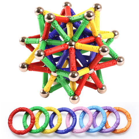 3D DIY Magnet Toy Bars Magnetic Building Blocks Construction Toys For Children Designer Educational Toys For Kids Meta ► Photo 1/6