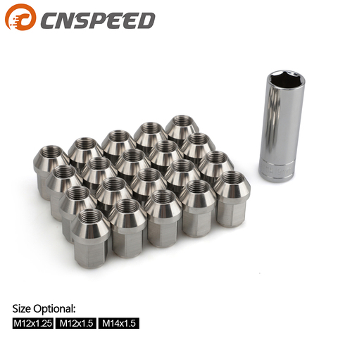 Orignal Colors 20PCS Lug Nuts  m12*1.25 m12*1.5 m14*1.5 Wheel Nuts Hex 19mm Length 35mm Aftermarket 304 Stainless Steel ► Photo 1/6