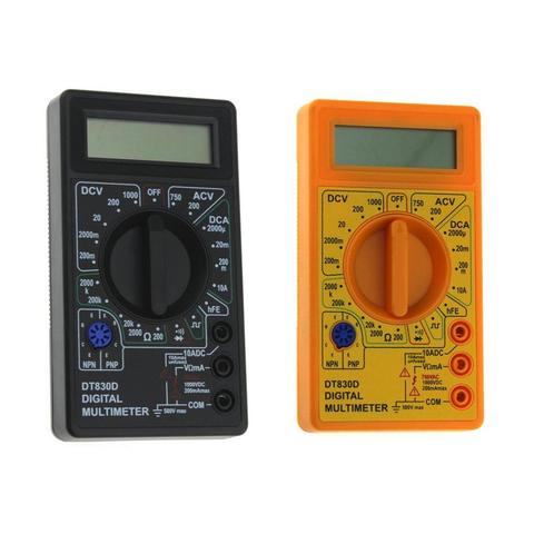 DT-830D Mini Pocket Digital Multimeter 1999 Counts AC/DC Volt Amp Ohm Diode hFE Continuity Tester Ammeter Voltmeter Ohmmeter ► Photo 1/6