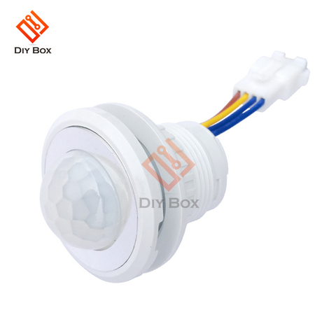 AC 220V Human Induction Switch LED Ceiling Light PIR Motion Sensor Switch Downlight IR Infrared Bulb 3-6M Sensing 20S Delay 50Hz ► Photo 1/6