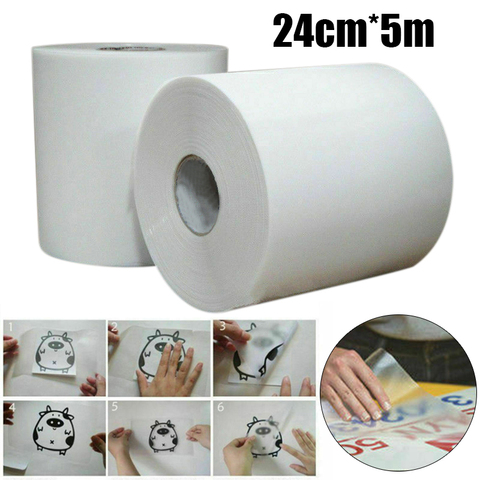 5m/Roll Clear Application Tape Vinyl Application Sticky Decal Sticker Transfer Paper Adhesive Hotfix Paper Positioning Papers ► Photo 1/6