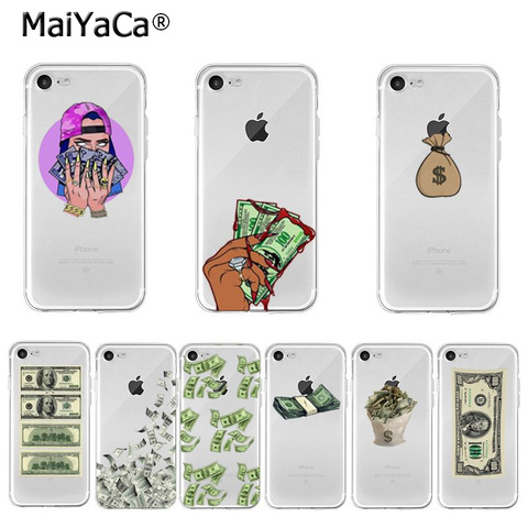 Big Money 100 Dollars Transparent Cover Case for iphone 12 11 Pro XS MAX XR 8 7 6 6S X 5 5S SE - Price history & Review | AliExpress Seller - BWAYCASE Store |