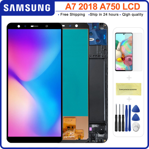 TFT For Samsung A7 2022 A750 SM-A750F LCD Display Touch Screen Digitizer for Samsung A7 2022 A750FN display lcd screen module ► Photo 1/6