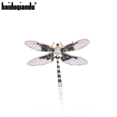 baiduqiandu Brand New Arrival Assorted Colors Enameled Dragonfly Brooches for Women Summer Dress Accessories ► Photo 1/6