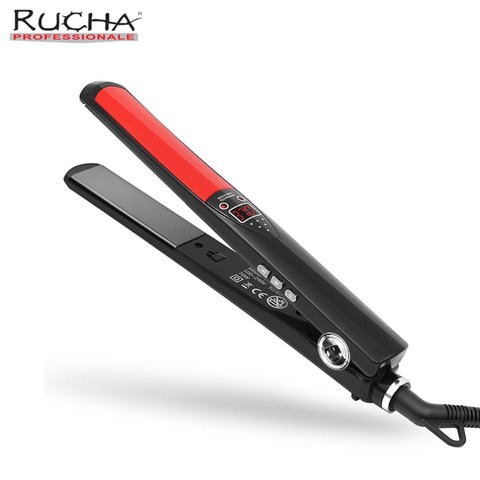 RUCHA Titanium Plates Flat Iron Straightening Irons Styling Tools Professional MCH Hair Straightener Free Shipping ► Photo 1/6