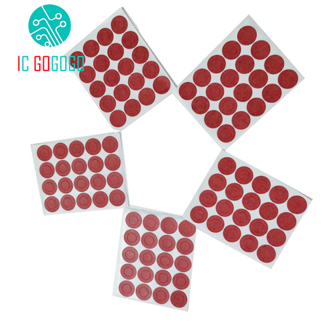 100pcs red 1S 18650 Li-ion Battery Insulation Gasket Barley Paper Battery Pack Insulating Glue Patch Electrode Insulated Pads ► Photo 1/4