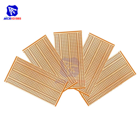 diymore 5PCS/Lot 50X100mm 2-3-5 Joint Universal PCB Boards Single Side Copper Prototype Print Circuit Boards Breadboard ► Photo 1/6