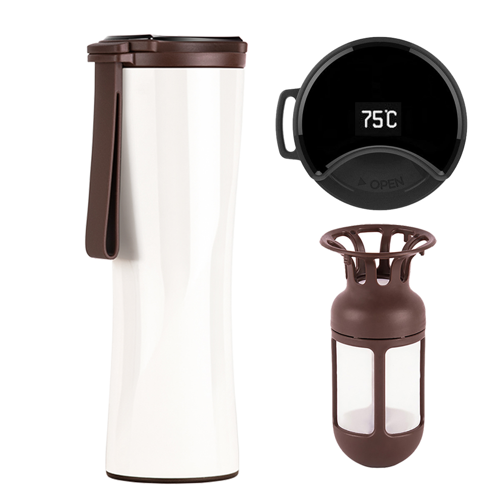 Xiaomi KissKissFish MOKA Steel Portable Smart Coffee Cup Stainless Travel Mug 