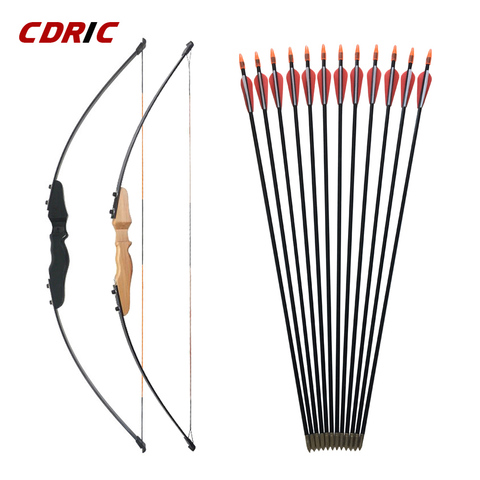 30/40LBS Straight Bow Split 51 Inches Entry Bow With Arrows For Children Youth Archery Hunting Shooting Kids  Bow ► Photo 1/6