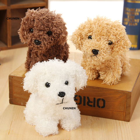 Size 9*8CM ,  Fluffy Dog Toy , 3Colors - Gift Stuffed Plush doll , Little Key Chain Pendant Gift ► Photo 1/6