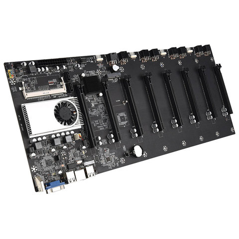 Mining Motherboard CPU Set 8 Video Card Slot DDR3 Memory Integrated VGA Low Power Consumption Exquisite and durable ► Photo 1/6