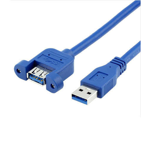 Usb 3.0 A Male To A Female Am To Af With Screw Hole Panel Mount Extension Cable Male To Female 0.6M 1M 1.5M 3M ► Photo 1/1