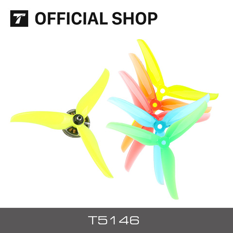 T-MOTOR T5146 3-Blade 5 inch Propeller 2 pairs/ bag CW CCCW Prop 3 Blades ► Photo 1/1