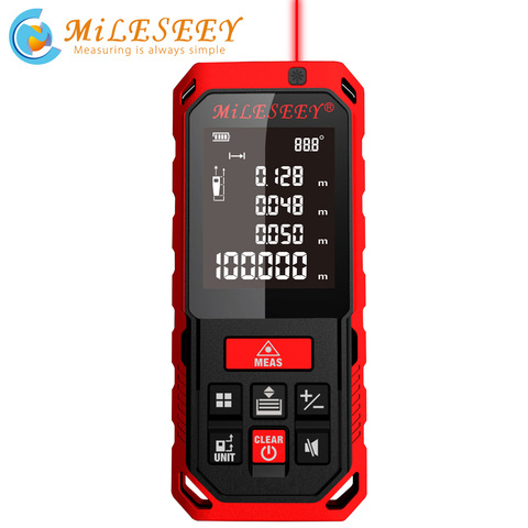 Miseey 50M 70M 100M 120M Rechargeable Laser Rangefinder New Laser Distance Meter Laser Measure Angle  Tools Diastimeter Red ► Photo 1/6