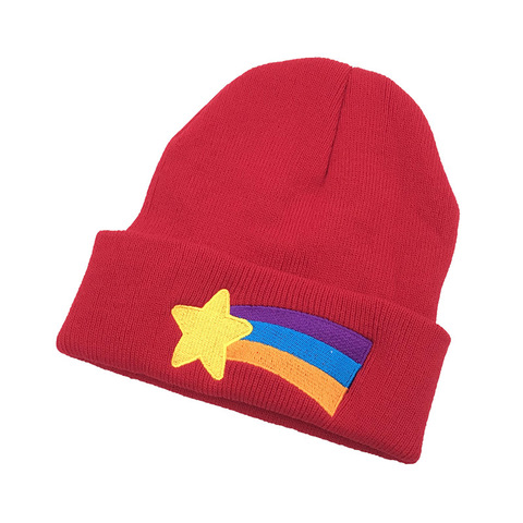 Winter Gravity Falls Same Paragraph Unisex Knitting Beanies Men Women Keep Warm Windproof Ponytail Cold Hats Short Paragraph W80 ► Photo 1/6