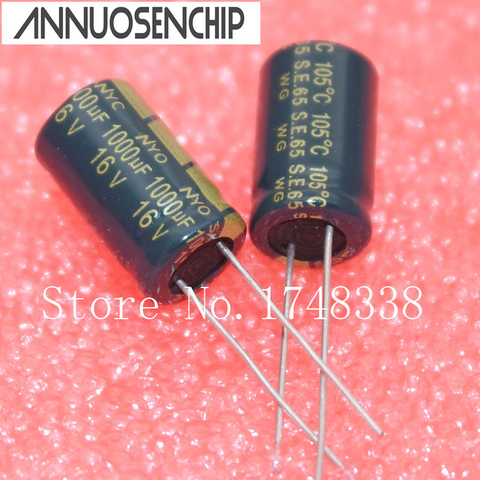 16V 1000UF Motherboard high frequency Capacitor 10*16mm 1000UF 16V electrolytic  (50pcs) Free shipping ► Photo 1/4