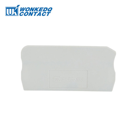 D-ST2.5-TWIN  End Cover  ST and PT Series Din Rail Terminal Blocks End Cover plate  61x29.5x2.2 mm ► Photo 1/3