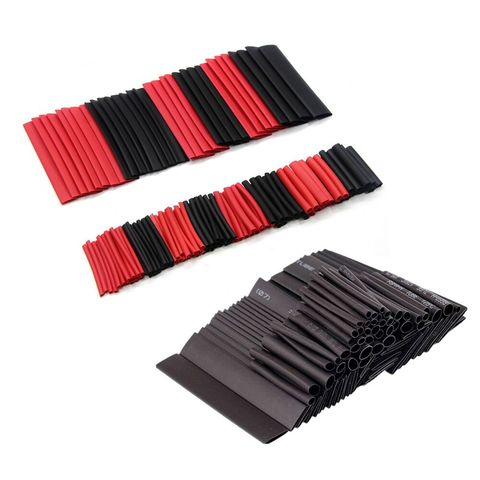 127Pcs/Lot Heat Shrink Tubing Black Tube Car Cable Sleeving Assortment Wrap Wire Kit with Polyolefin Tub Heat Shrinkable ► Photo 1/5