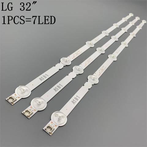 630mm 7 LED Backlight Lamp Strip for LG 32 TV 32ln541v 32LN540V A1/B1/B2-Type 6916L-1437A 6916L-1438A 6916L-1204A 6916L-1426A ► Photo 1/5