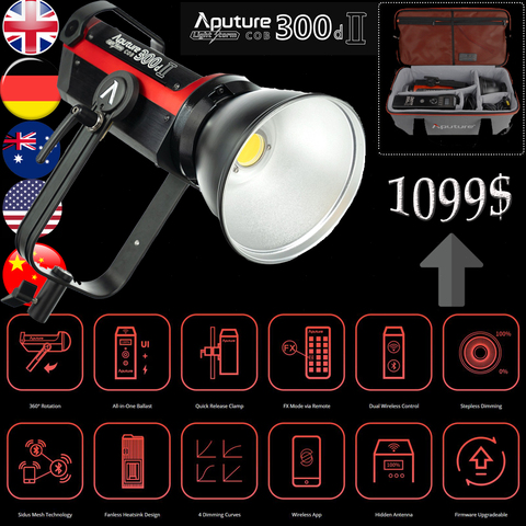 Aputure LS C300D II  Light Storm COB 300D II Aputure LS C300D II LED Light Kit V-Mount  Studio Light Photography Lighting ► Photo 1/6