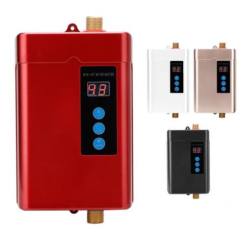 Water Heater Electric Shower Water Heater Instantaneous Home Kitchen Bathroom Tankless Flow Water Fast Heating 220V 110V ► Photo 1/6