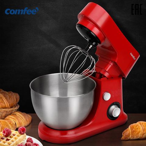 Electric Food processor stand Planetary mixer with bowl kitchen machine chooper for milk dough cake 3 in 1 Comfee CF-HM2811 with 3 whisks ► Photo 1/6
