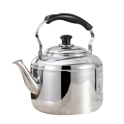 Stainless Steel Kettle Whistling Tea Kettle Coffee Kitchen Stovetop Induction for for Home Kitchen Camping Picnic 4L ► Photo 1/6