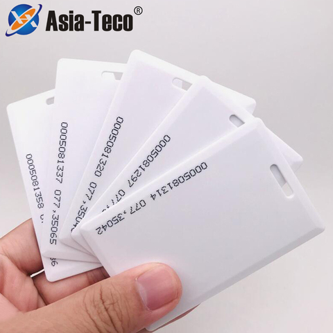 10PCS 1.8mm EM4100 Tk4100 125khz Access Control Card Key RFID chip id attendance card school induction id rice card ► Photo 1/6