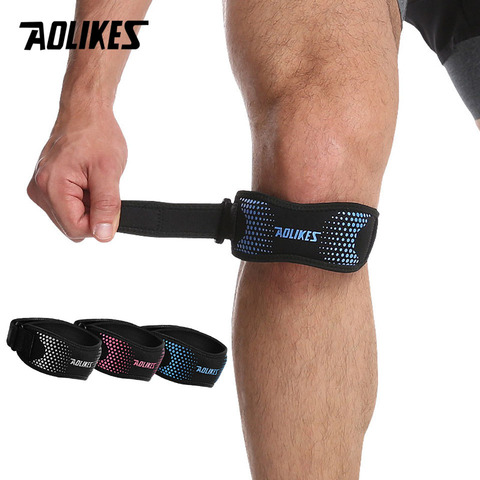 AOLIKES 1PCS Adjustable Patella Brace Strap Kneepads Knee Support Pad Protective Sports Gear Basketball Volleyball Protector ► Photo 1/6