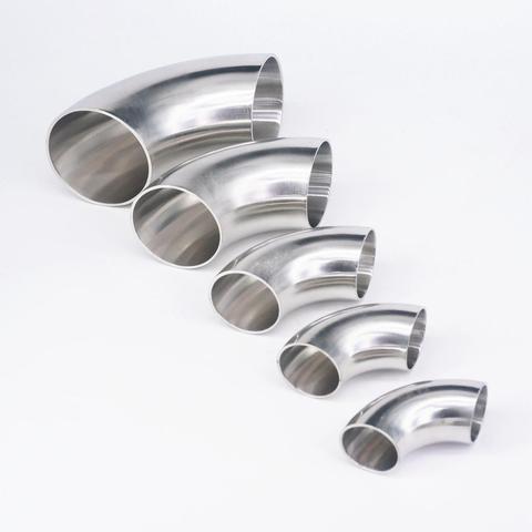 O/D 12.7/16/19/22/25/28/32/34/38/45/51-219mm 304 Stainless Steel Elbow Sanitary Welding 90 Degree Pipe Fittings ► Photo 1/4