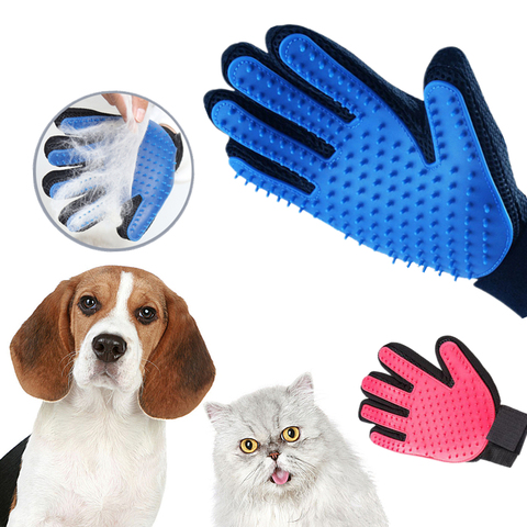 Pet Dog Hair Brush Comb Glove Dog Cat Massage Grooming Glove For Animal Hair Cleaning Removing Glove ► Photo 1/6
