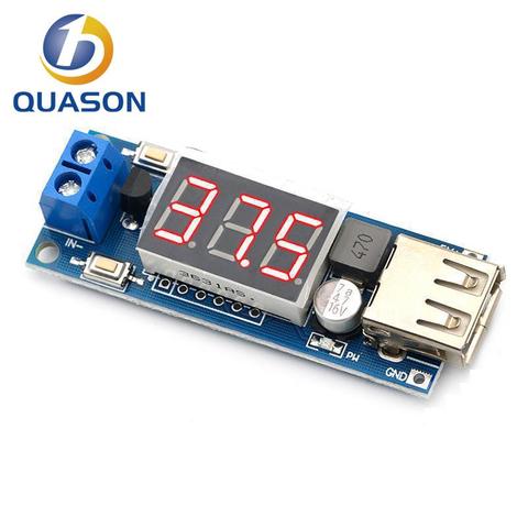 DC5V voltage stabilized power supply module vehicle battery voltage meter USB/ output 5V mobile phone charging board ► Photo 1/5