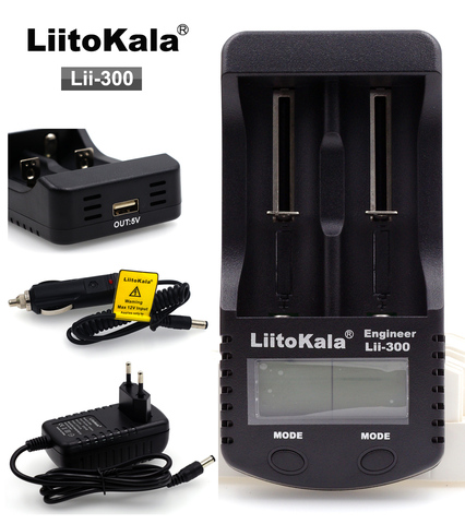 Liitokala lii300 Lii-500 3.7V/4.2V 18650 26650 16340 Cylindrical Lithium Batteries, such as 1.2V AA AAA NiMH Battery Charger ► Photo 1/4