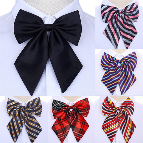 Women Bowties Vintage Striped Bow Ties Silk Tie Bow Tie Butterfly Gravata Borboleta Cravat Wedding Neck ► Photo 1/6