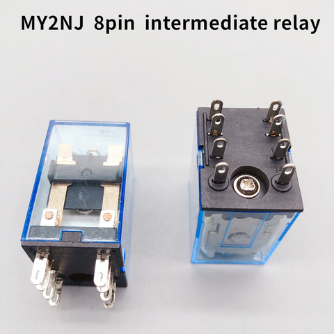 MY2P HH52P MY2NJ DPDT Miniature Coil General electromagnetic intermediate relay switch withLED AC 110V 220V DC 12V 24V  36V 380V ► Photo 1/4
