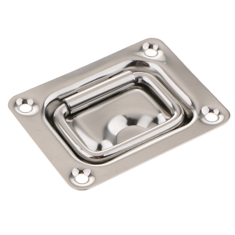 Boat Recessed Flush Mount Lift Handle Ring Pull Hatch Deck Hinge,Stainless Steel ► Photo 1/6